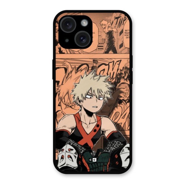 Bakugo Anime Manga Metal Back Case for iPhone 15