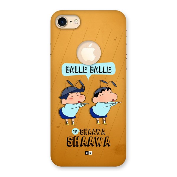 Balle Balle Shinchan Back Case for iPhone 8 Logo Cut