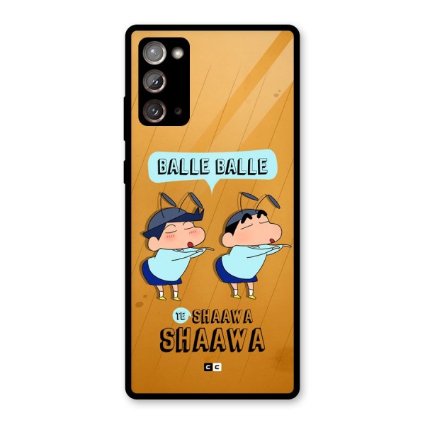 Balle Balle Shinchan Glass Back Case for Galaxy Note 20