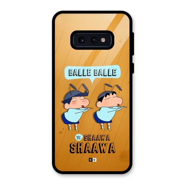 Balle Balle Shinchan Glass Back Case for Galaxy S10e