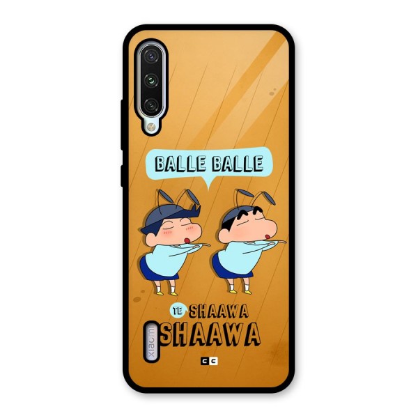 Balle Balle Shinchan Glass Back Case for Mi A3