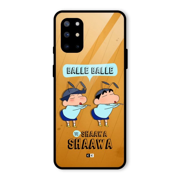 Balle Balle Shinchan Glass Back Case for OnePlus 8T