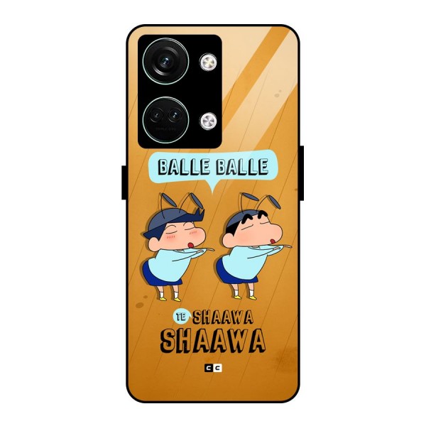 Balle Balle Shinchan Glass Back Case for Oneplus Nord 3