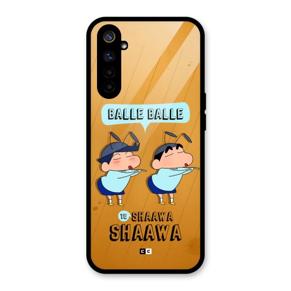 Balle Balle Shinchan Glass Back Case for Realme 6i