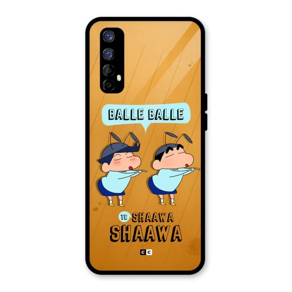 Balle Balle Shinchan Glass Back Case for Realme 7