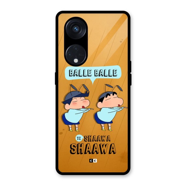 Balle Balle Shinchan Glass Back Case for Reno8 T 5G