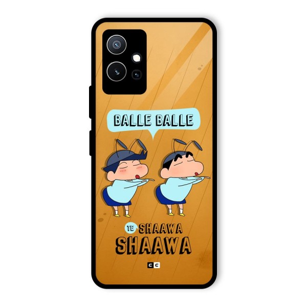 Balle Balle Shinchan Glass Back Case for Vivo Y75 5G