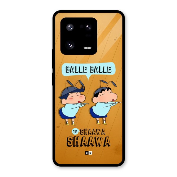 Balle Balle Shinchan Glass Back Case for Xiaomi 13 Pro