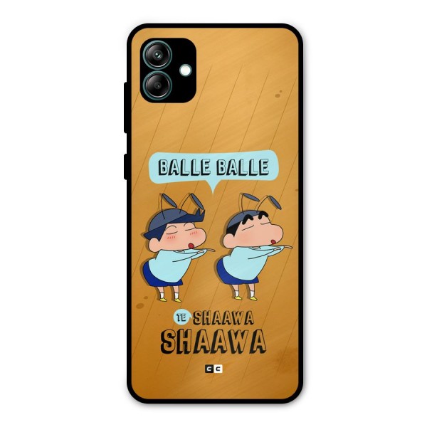 Balle Balle Shinchan Metal Back Case for Galaxy A04