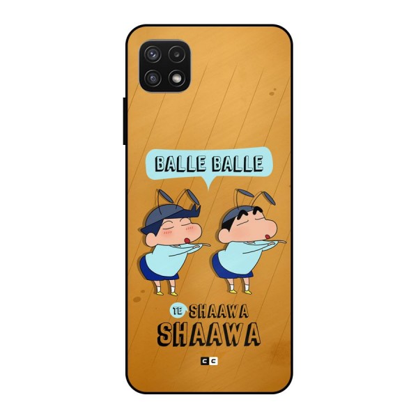 Balle Balle Shinchan Metal Back Case for Galaxy A22 5G