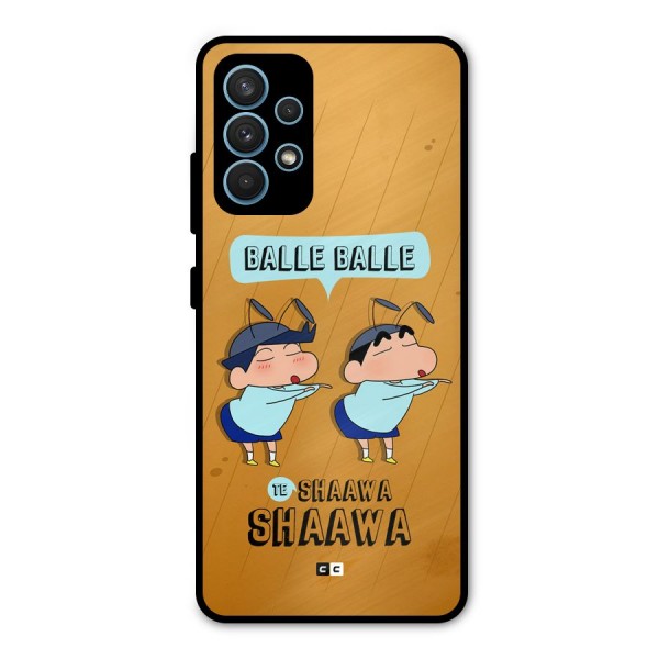 Balle Balle Shinchan Metal Back Case for Galaxy A32