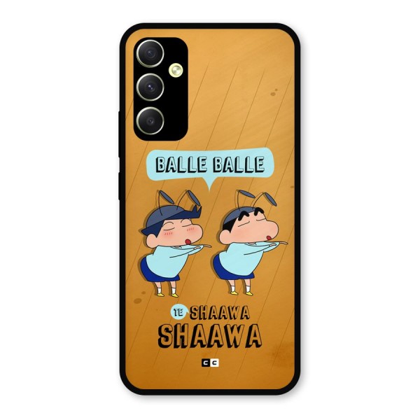 Balle Balle Shinchan Metal Back Case for Galaxy A34