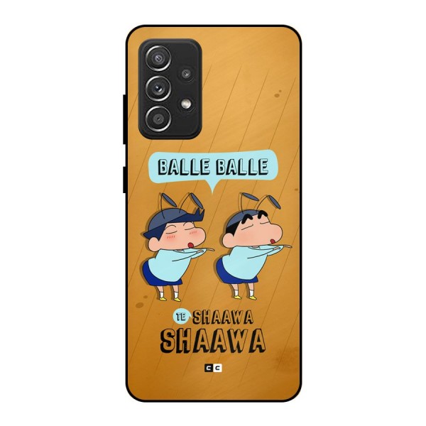 Balle Balle Shinchan Metal Back Case for Galaxy A52