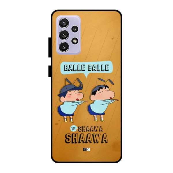 Balle Balle Shinchan Metal Back Case for Galaxy A72