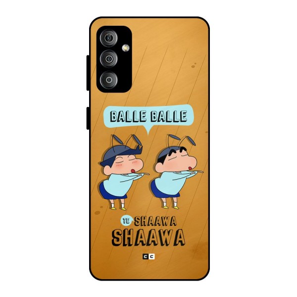 Balle Balle Shinchan Metal Back Case for Galaxy F23