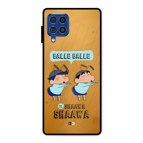 Balle Balle Shinchan Metal Back Case for Galaxy F62