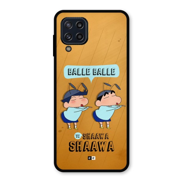 Balle Balle Shinchan Metal Back Case for Galaxy M32