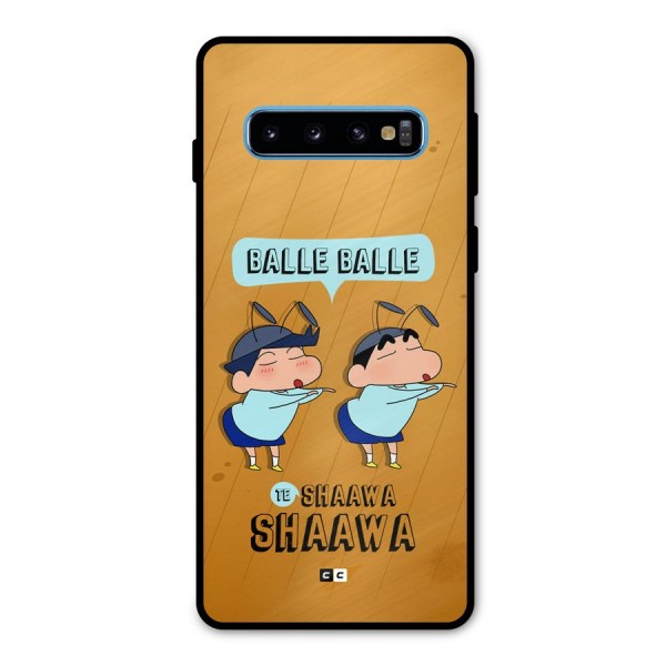 Balle Balle Shinchan Metal Back Case for Galaxy S10