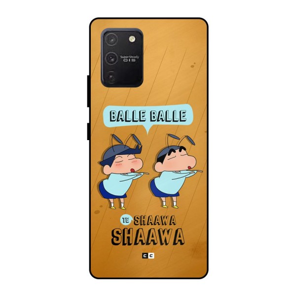 Balle Balle Shinchan Metal Back Case for Galaxy S10 Lite