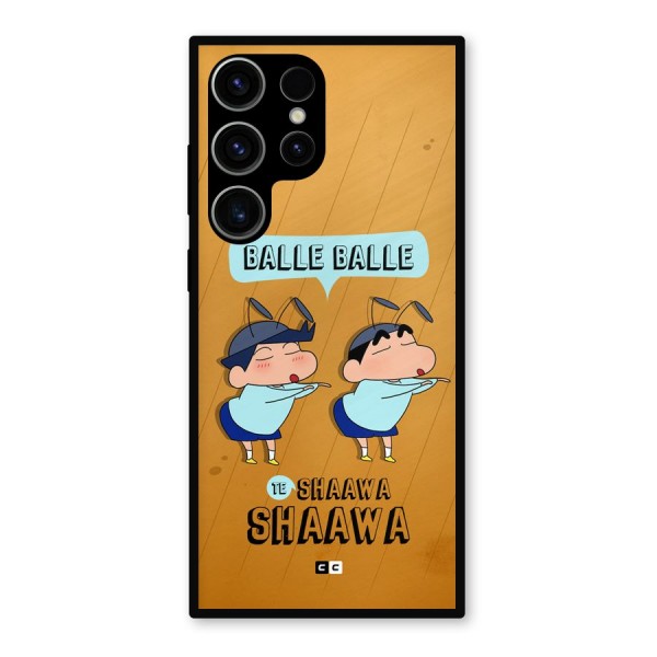 Balle Balle Shinchan Metal Back Case for Galaxy S23 Ultra