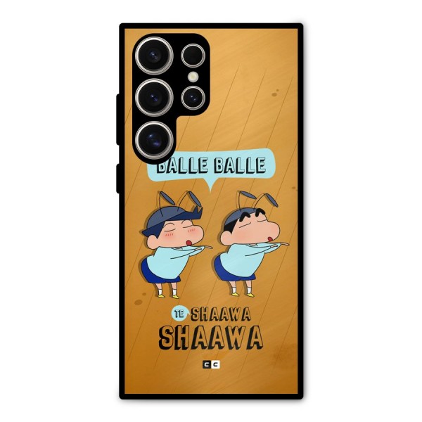 Balle Balle Shinchan Metal Back Case for Galaxy S24 Ultra