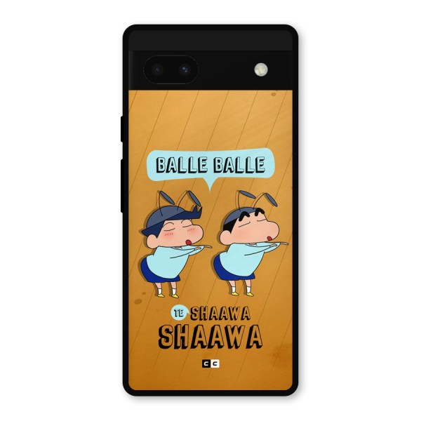 Balle Balle Shinchan Metal Back Case for Google Pixel 6a