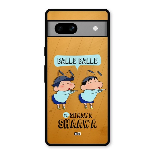 Balle Balle Shinchan Metal Back Case for Google Pixel 7a