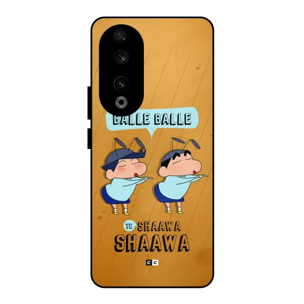 Balle Balle Shinchan Metal Back Case for Honor 90