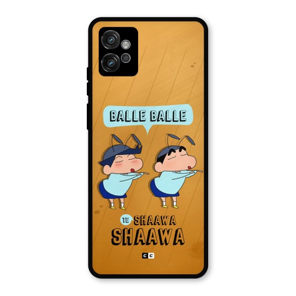 Balle Balle Shinchan Metal Back Case for Moto G32