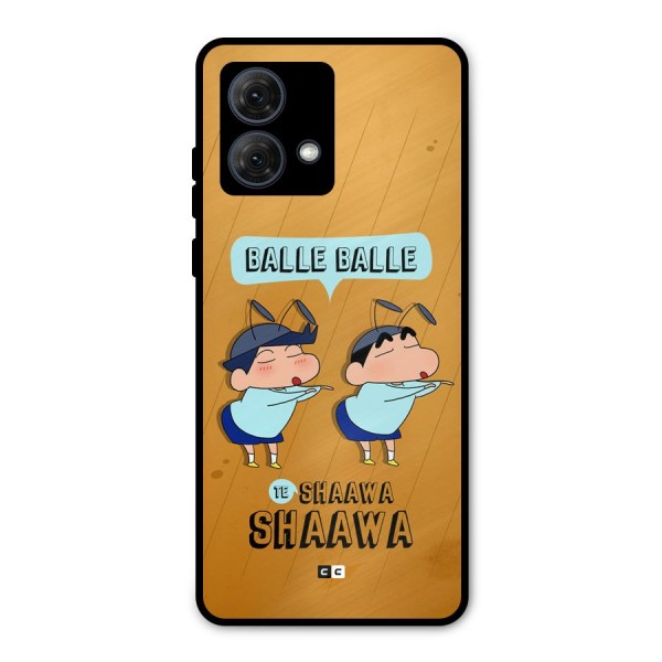 Balle Balle Shinchan Metal Back Case for Moto G84