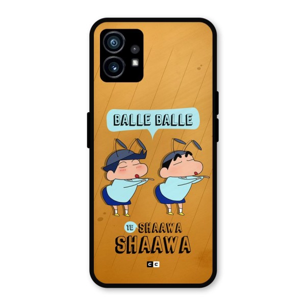 Balle Balle Shinchan Metal Back Case for Nothing Phone 1