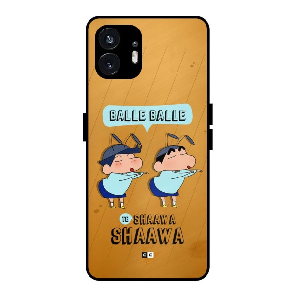 Balle Balle Shinchan Metal Back Case for Nothing Phone 2