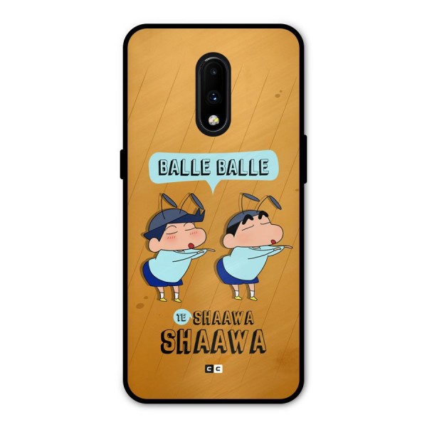 Balle Balle Shinchan Metal Back Case for OnePlus 7