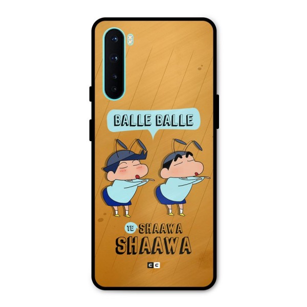 Balle Balle Shinchan Metal Back Case for OnePlus Nord