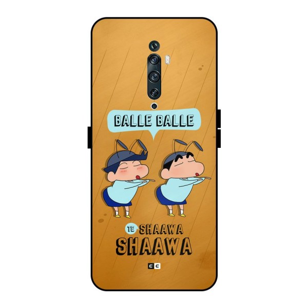 Balle Balle Shinchan Metal Back Case for Oppo Reno2 F