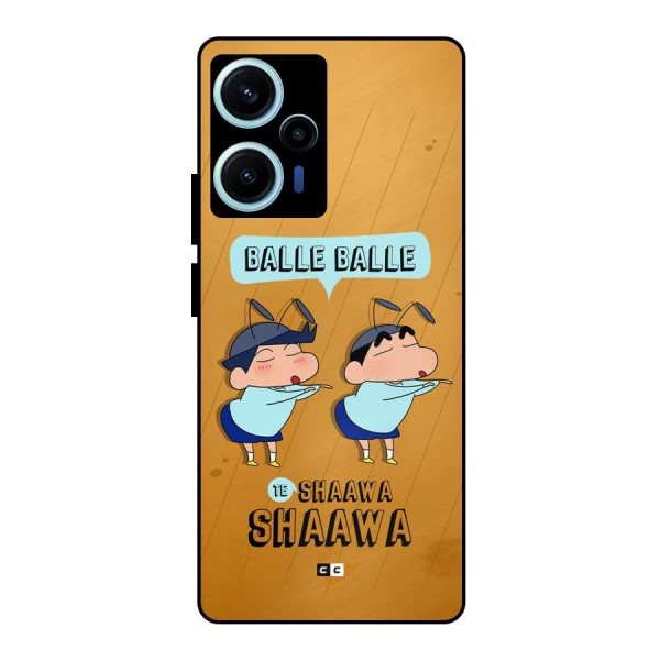 Balle Balle Shinchan Metal Back Case for Poco F5