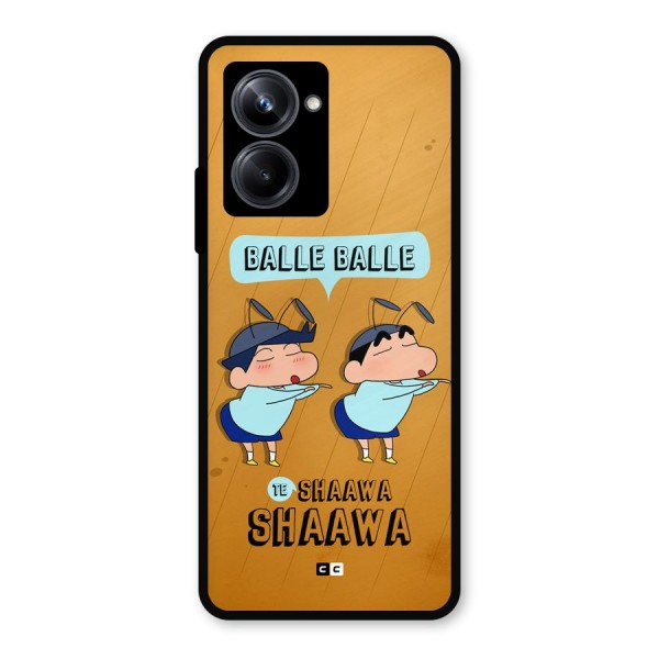 Balle Balle Shinchan Metal Back Case for Realme 10 Pro