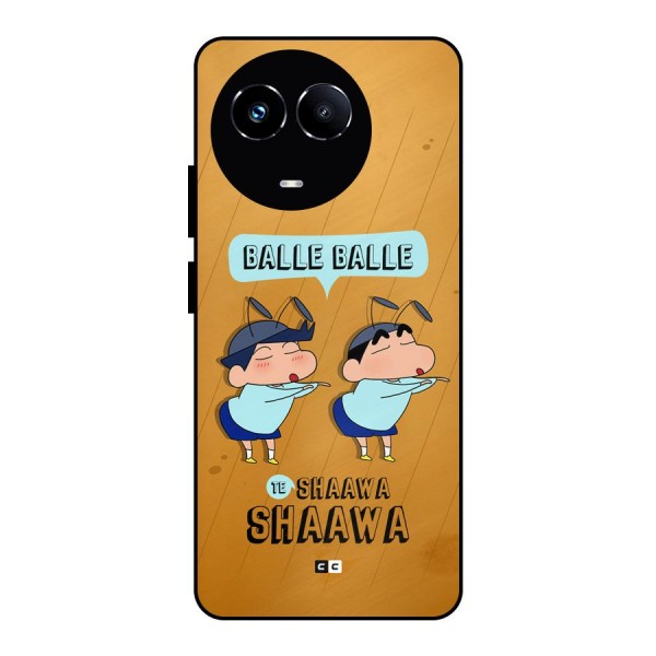 Balle Balle Shinchan Metal Back Case for Realme 11X