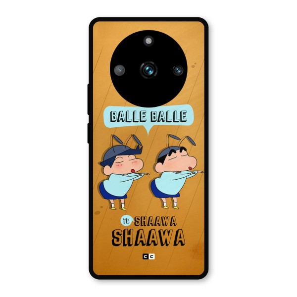 Balle Balle Shinchan Metal Back Case for Realme 11 Pro