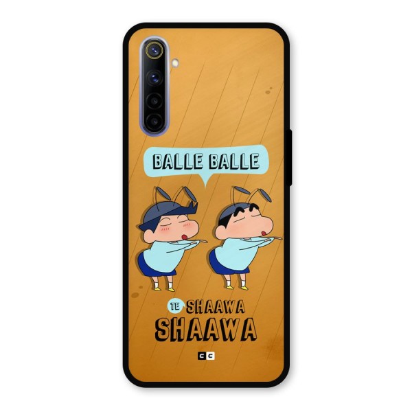 Balle Balle Shinchan Metal Back Case for Realme 6