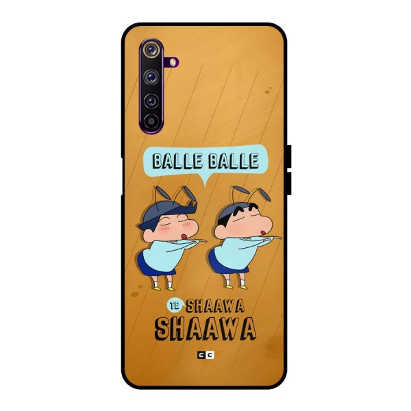 Balle Balle Shinchan Metal Back Case for Realme 6 Pro