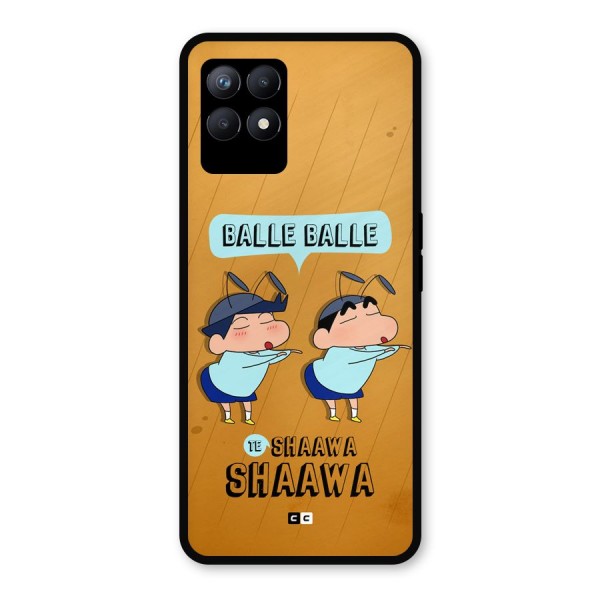 Balle Balle Shinchan Metal Back Case for Realme 8i