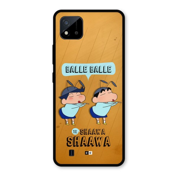 Balle Balle Shinchan Metal Back Case for Realme C11 2021