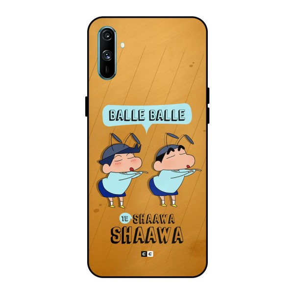 Balle Balle Shinchan Metal Back Case for Realme C3