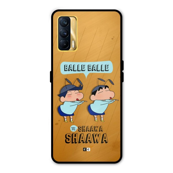 Balle Balle Shinchan Metal Back Case for Realme X7