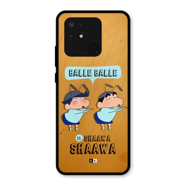 Balle Balle Shinchan Metal Back Case for Redmi 10