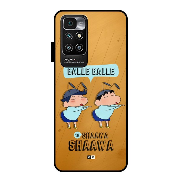 Balle Balle Shinchan Metal Back Case for Redmi 10 Prime