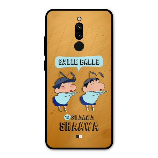 Balle Balle Shinchan Metal Back Case for Redmi 8