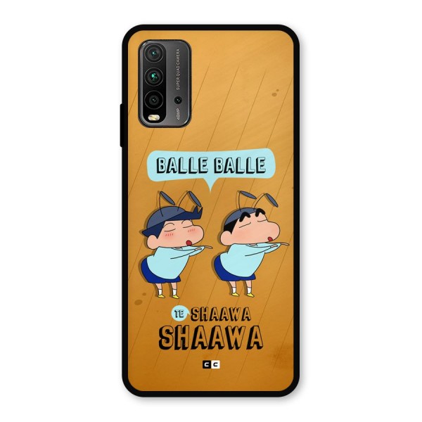 Balle Balle Shinchan Metal Back Case for Redmi 9 Power