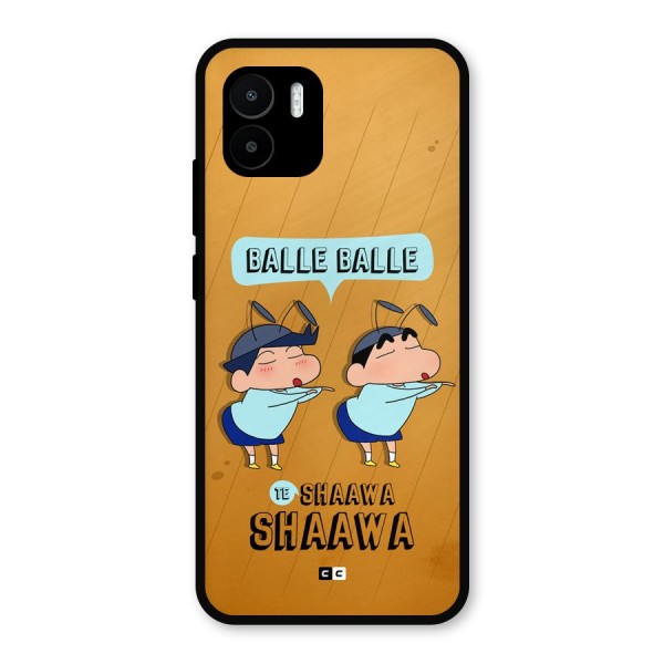 Balle Balle Shinchan Metal Back Case for Redmi A1